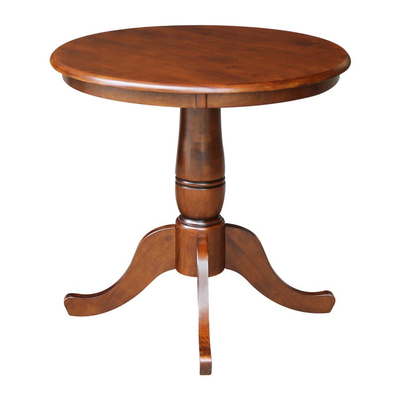 Charlton Home® Solid Wood Pedestal Dining Table & Reviews Wayfair Canada
